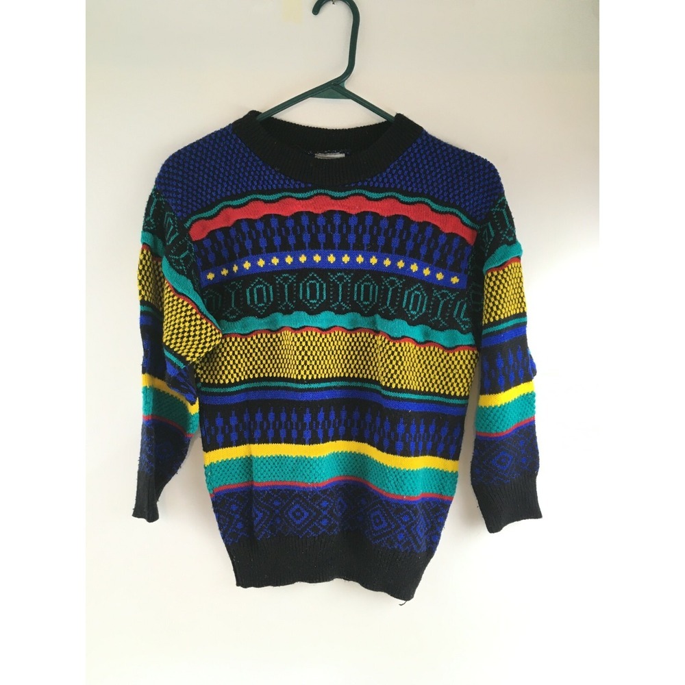 Tomorrow's Generation Sweater Boys Size Large? Multicolor Aztec Knit Vintage